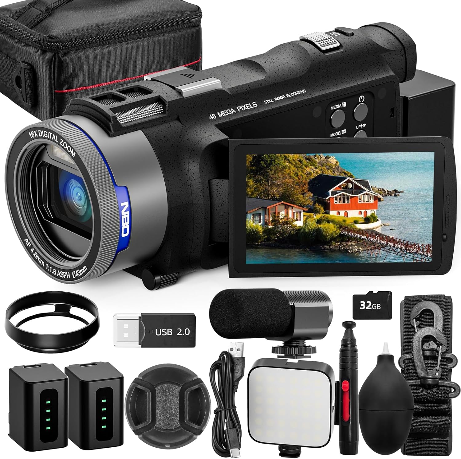 Korean Lifestyle Vlogs - NBD 4K Camcorder Video Camera with
