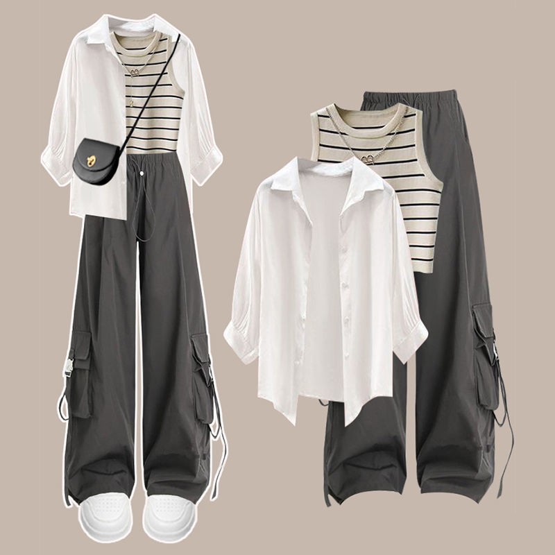 Korean Lifestyle - Women Spring Summer New Casual Tracksuit