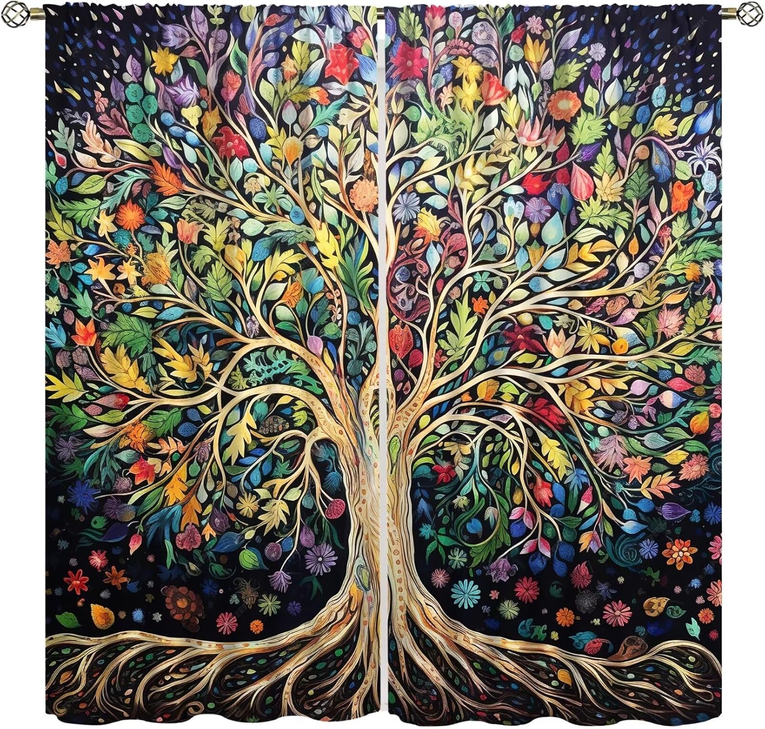 Tree of Life Curtains, Fantasy - مراجعة Modern Korean Lifestyle وسعره