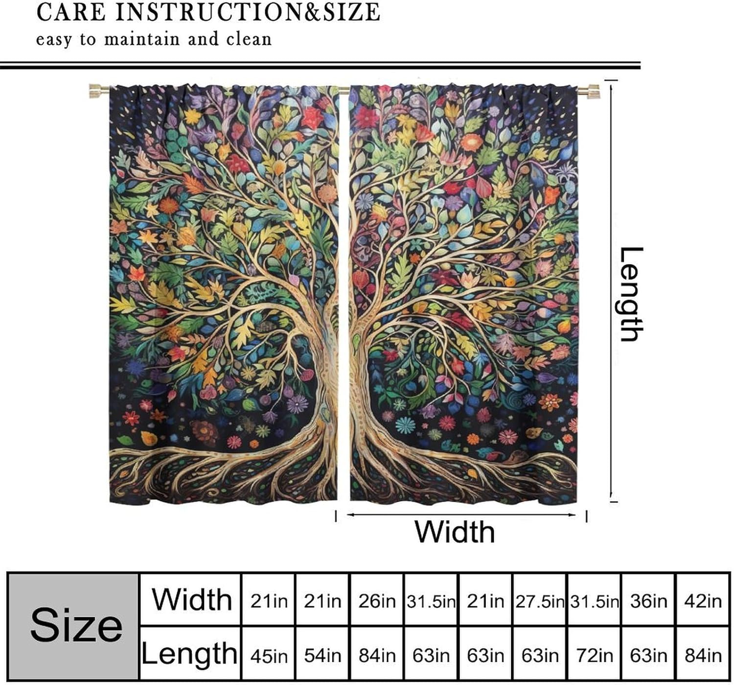 Tree of Life Curtains, Fantasy - مراجعة Modern Korean Lifestyle وسعره