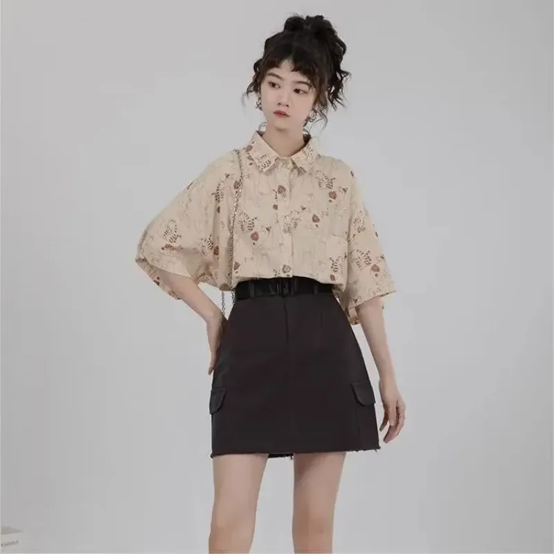 Shirts Women Corduroy Patch Po - مراجعة Korean Student Lifestyle وسعره