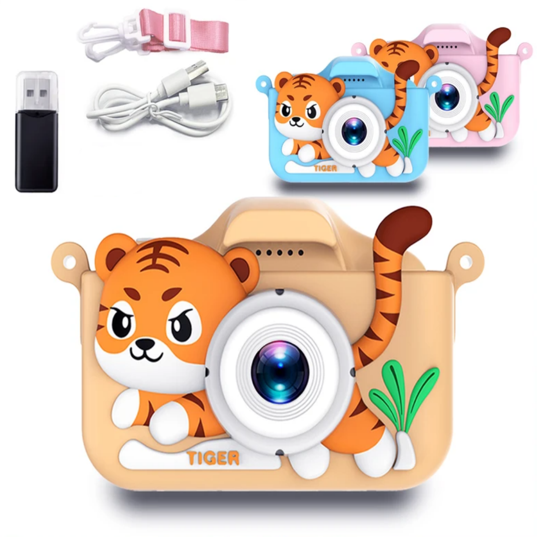 Kids Mini Camera Cartoon Tiger - مراجعة Korean Girl Lifestyle وسعره