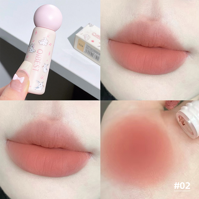 QIBEST Nude Matte Lip Mud Wate - مراجعة Lip Tint Korean وسعره