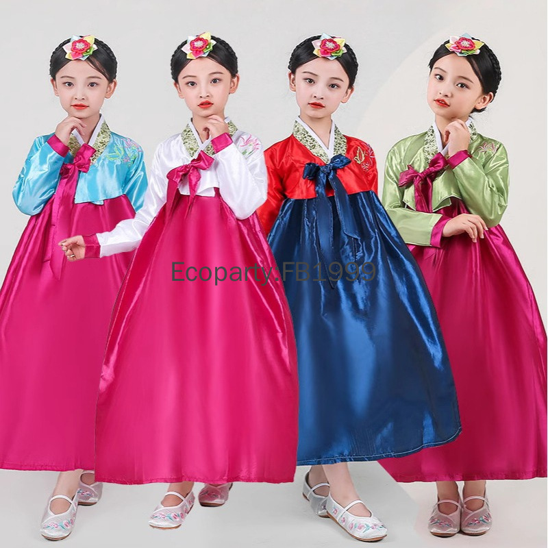 4 Colors Girls Hanbok Dress Ko - مراجعة Korean Lifestyle وسعره