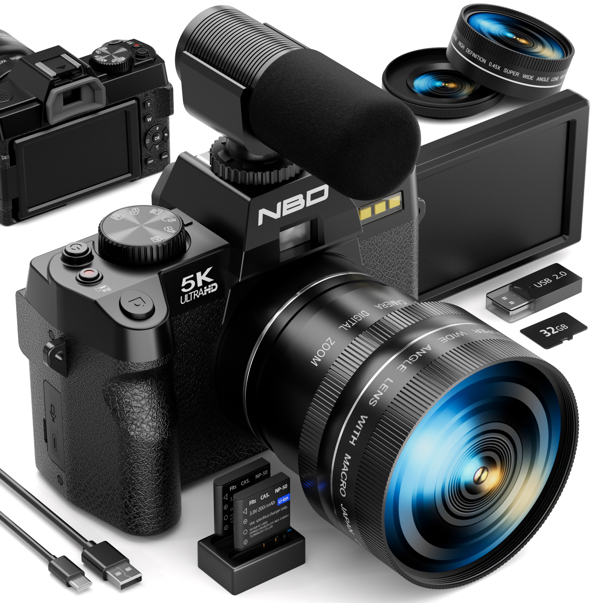 NBD 5K 48MP Digital Cameras fo - مراجعة Korean Lifestyle Vlogs وسعره