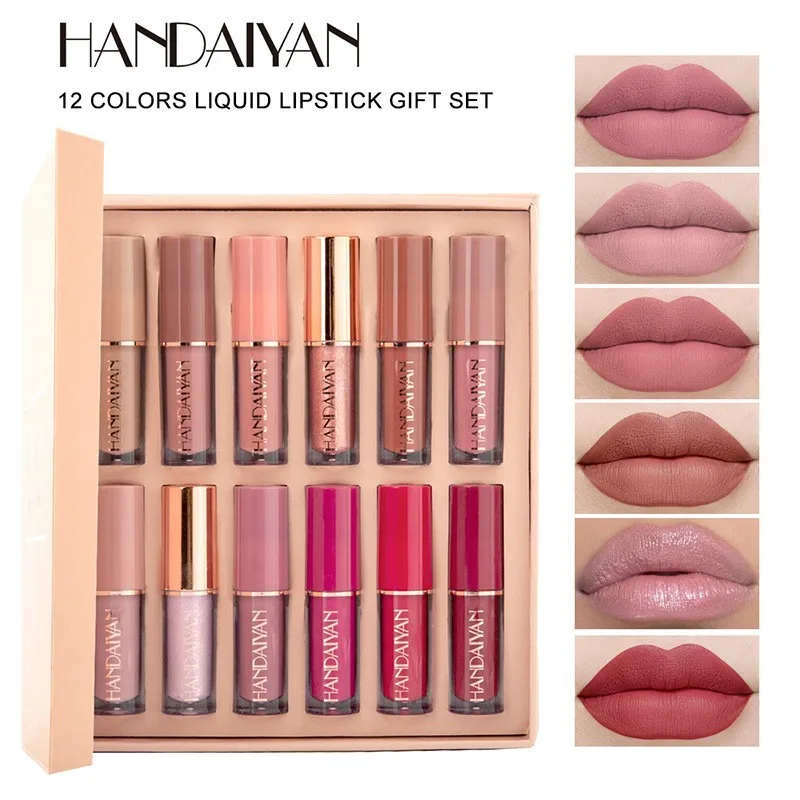 12pcs Moisturizing Liquid Lips - مراجعة Lip Tint Korean وسعره