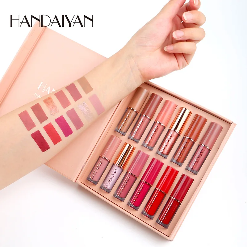 12pcs Moisturizing Liquid Lips - مراجعة Lip Tint Korean وسعره