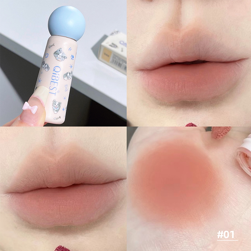 QIBEST Cute Velvet Matte Lip M - مراجعة Lip Tint Korean وسعره