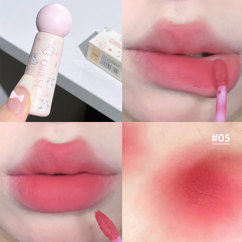 QIBEST Cute Velvet Matte Lip M - مراجعة Lip Tint Korean وسعره