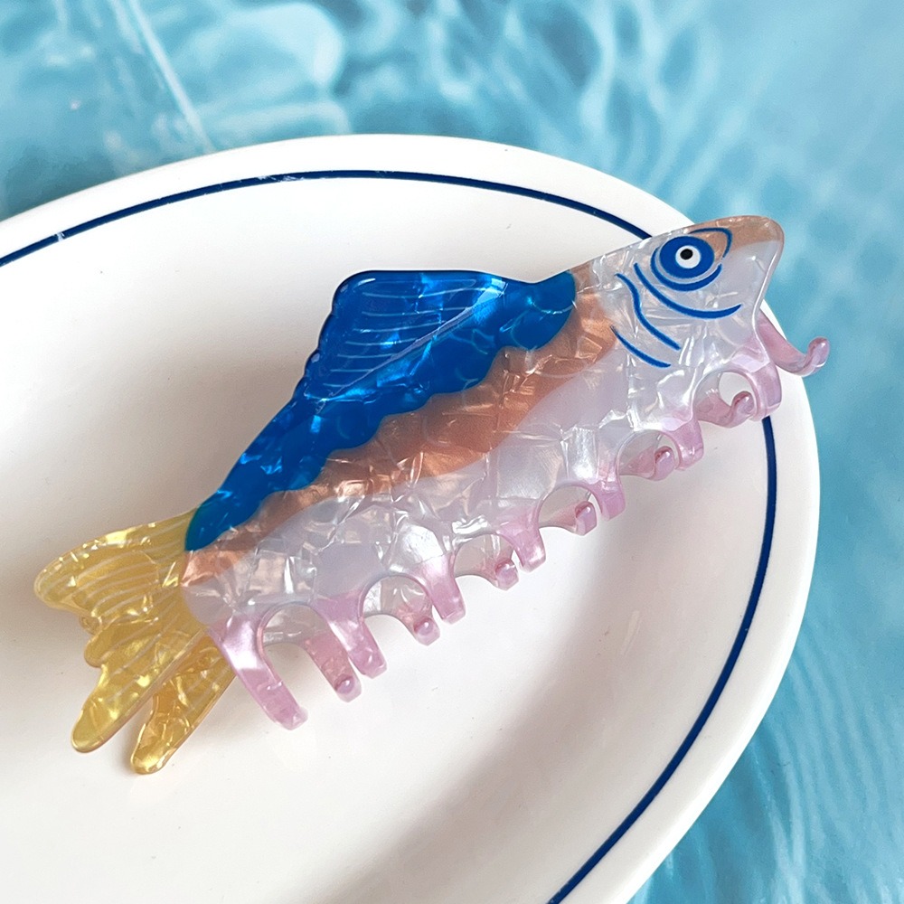 Hairpin Ocean Animal Hair Claw - مراجعة Korean Girl Lifestyle وسعره