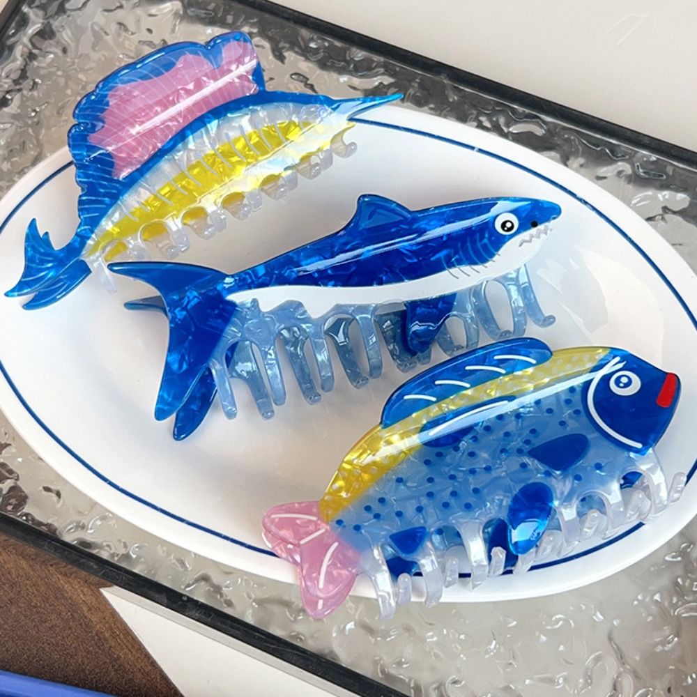 Hairpin Ocean Animal Hair Claw - مراجعة Korean Girl Lifestyle وسعره
