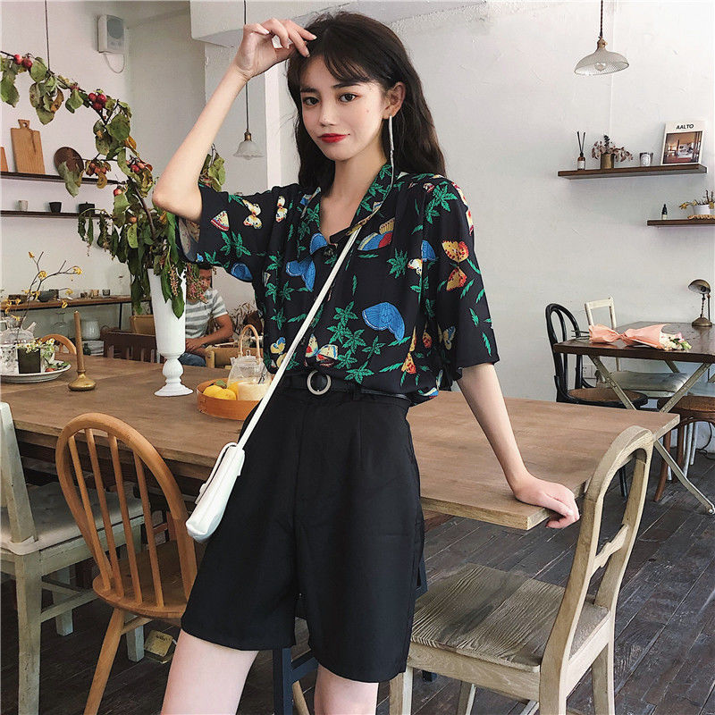 Shirts Women Corduroy Patch Po - مراجعة Korean Student Lifestyle وسعره
