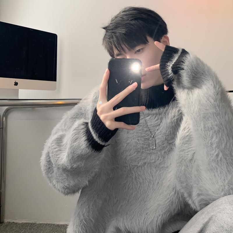 Fur Collar Pullovers Estampado - مراجعة Modern Korean Lifestyle وسعره